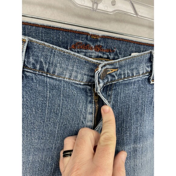 EDDIE BAUER JEANS WOMENS SIZE 10 R MID RISE STRETCH BOOT CUT CASUAL PANTS - Picture 6 of 12